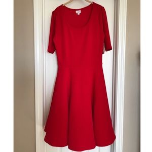 NWT LulaRoe Nicole - bright red - size XL